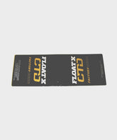 Fox Shock FLOAT X CTD LV 2014 gold decal replacement sticker on rear shock component, featuring bright gold design and branding.