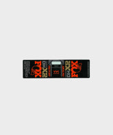 Fox DHX2 Factory 2021 rear shock decal, durable replacement sticker for Fox mountain bike components, shown on shock body.