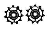 CeramicSpeed Shimano 12-speed pulley wheels for Dura Ace 9250, Ultegra 8150, and 105 7150 bike components on a clean background.