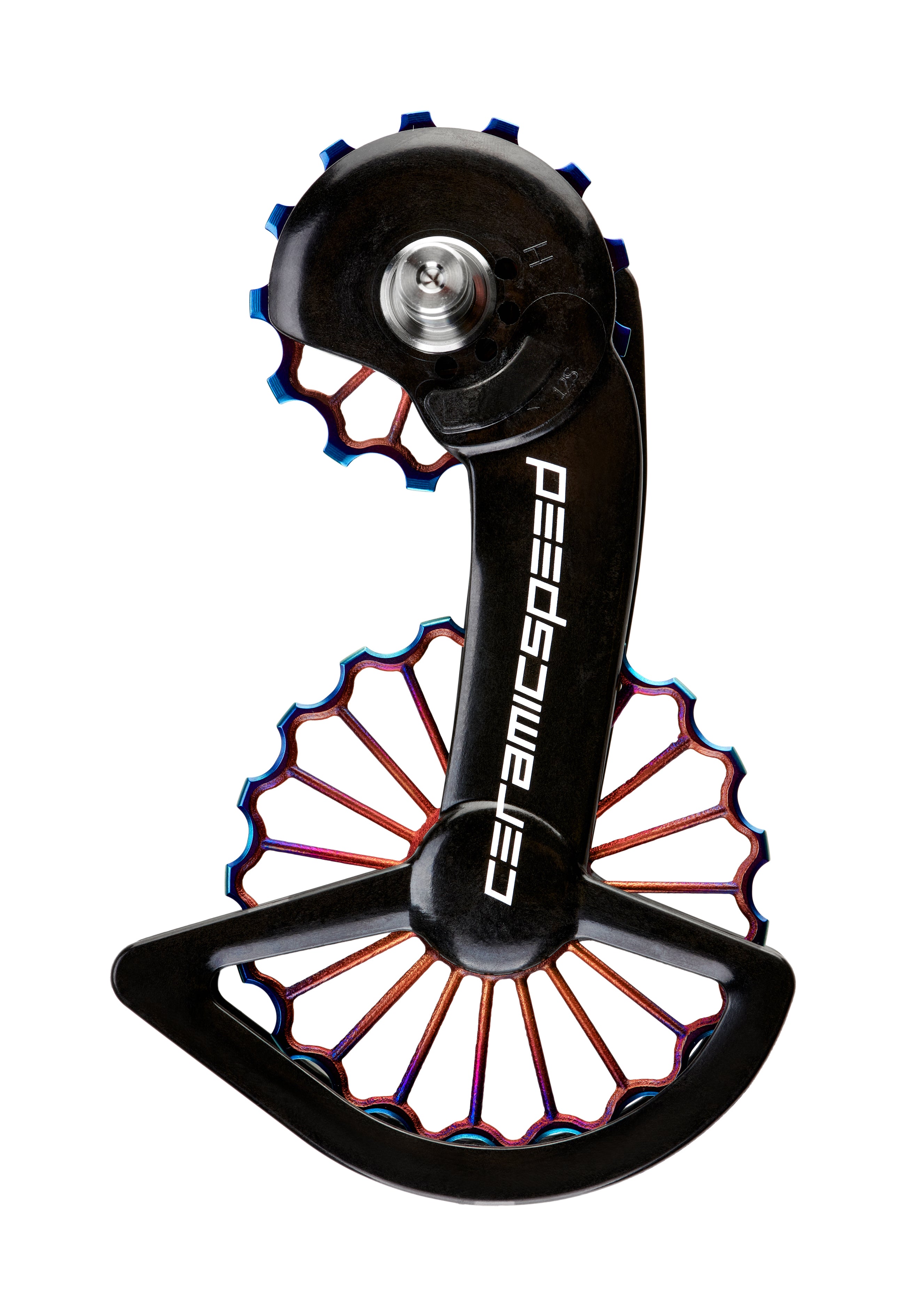 CeramicSpeed OSPW 3D Hollow Titanium Coated Oil Slick Pulley Wheels for Shimano 9250 and 8150 bike components
