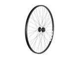 Bontrager AT550/DC20 29-inch MTB disc wheel with durable rim and 36H spoke pattern, front view showing black alloy construction.