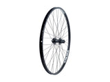 Bontrager AT550/DC20 29-inch disc wheel with durable rim and 36 spokes, designed for mountain biking and MTB compatibility.
