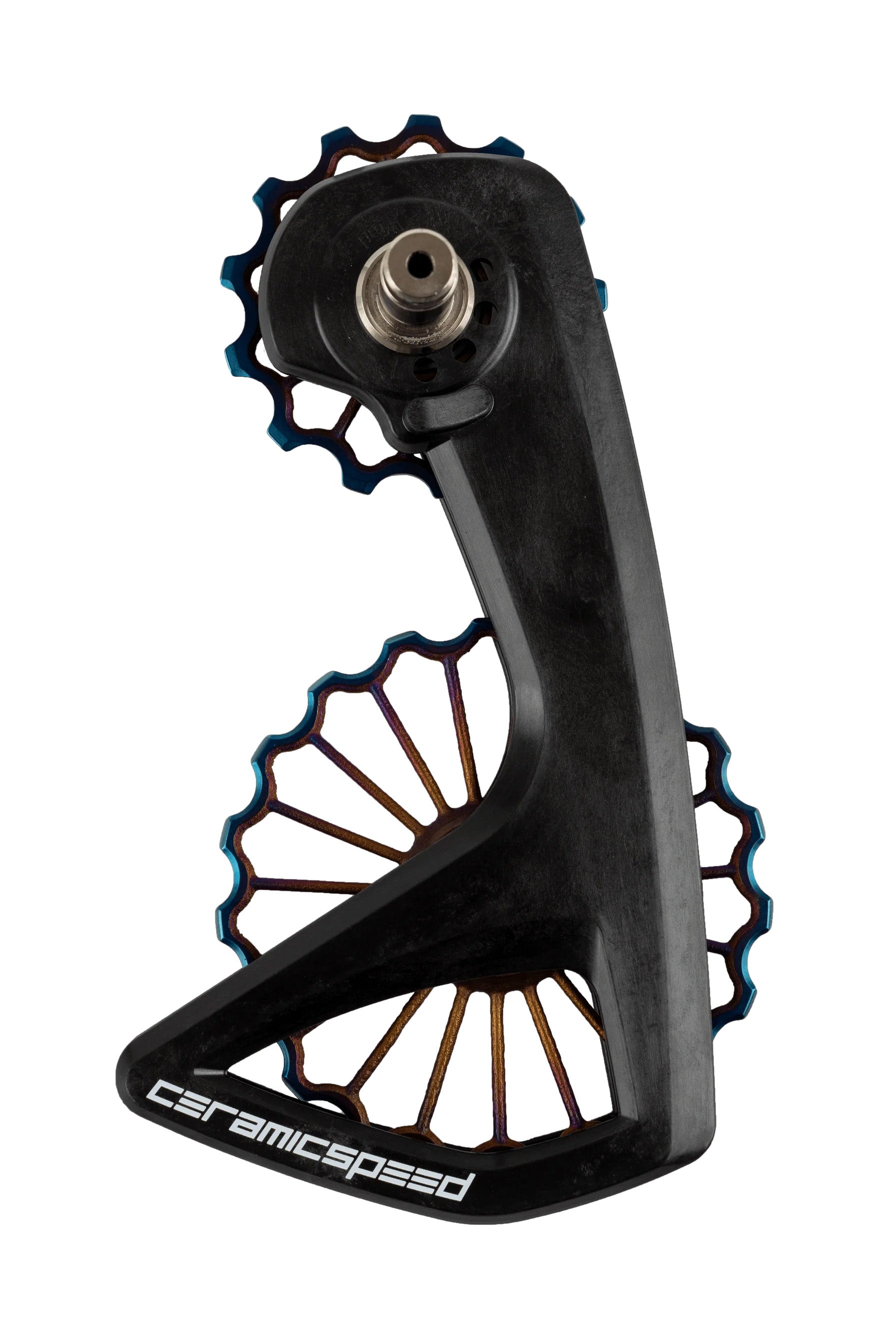 CeramicSpeed OSPW RS 3D Printed Hollow Titanium Coated Bearings Shimano 9250/R8150 Pulley Wheels Oil Slick