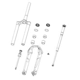 Rockshox Fork Spring Dual Position Air Assembly - 27/29 Pike B1-B4