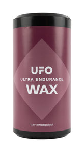 CeramicSpeed UFO Ultra Endurance wax kit for cyclists, featuring long-lasting chain lubricant in a workshop setting.