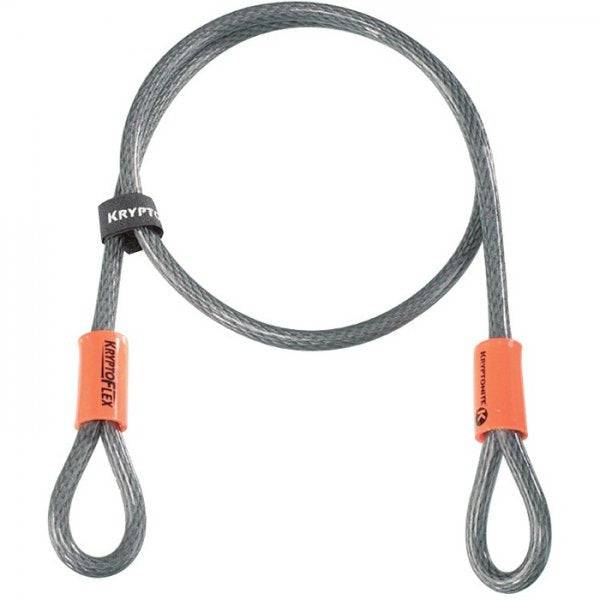 Kryptonite Kryptoflex 4ft braided steel security cable for bikes and locks, durable accessory for bike security.