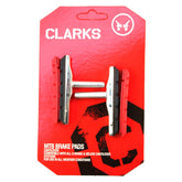 Clarks Black Xtr V Brake Pads Post Fit + Red Brake Pads