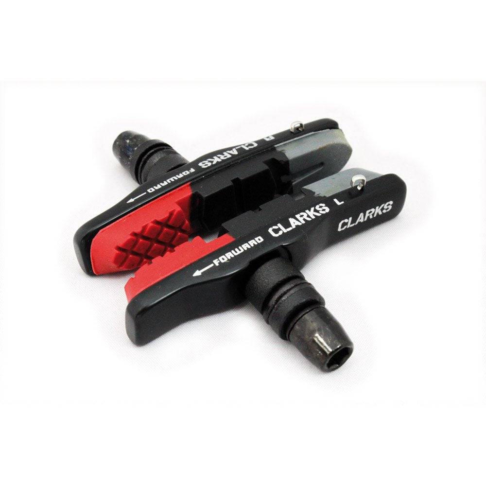 Clarks Gold MTB V-Brake Pad Triple Compound With Lightweight Alumium Cartridge Holder. Siutable For All Major Systems (72Mm) Brake Pads