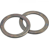 Set of 10 stainless steel pedal washers for carbon crank pedals by Wheels Manufacturing, durable bike components.