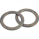 Wheels Manufacturing stainless steel pedal washers for carbon cranksets, pack of 10, for secure pedal installation and durability.