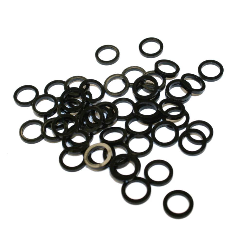 RockShox front suspension service crush washer pack with 50 durable 8mm components for bike maintenance and repair.