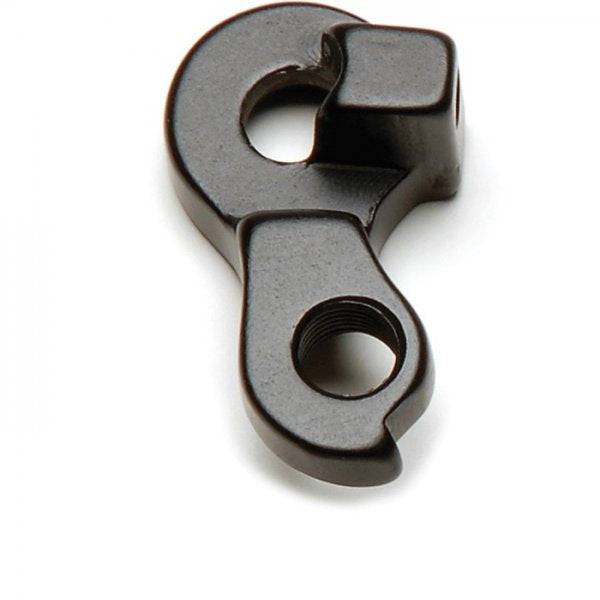 Wheels Manufacturing replaceable derailleur hanger dropout, CNC machined component for bike gear shifting, in metallic finish.