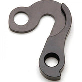 Wheels Manufacturing CNC anodized replaceable rear derailleur hanger dropout for bicycle components, shown in close-up.