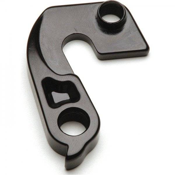 Wheels Manufacturing CNC machined aluminum derailleur hanger dropout, replaceable bike component for precise gear shifting.