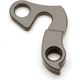 Wheels Manufacturing CNC machined replaceable derailleur hanger dropout for bicycle components, shown in close-up.
