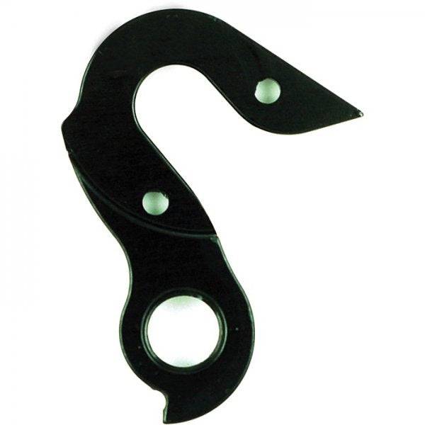 Wheels Manufacturing CNC Machined Replaceable Derailleur Hanger Dropout for bike components, showing detailed metal construction.
