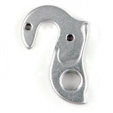 Wheels Manufacturing CNC-machined replaceable derailleur hanger dropout for bicycle components, in a close-up view.