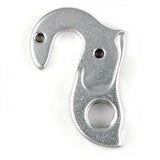 Wheels Manufacturing CNC-machined replaceable derailleur hanger dropout for bicycle components, in a close-up view.