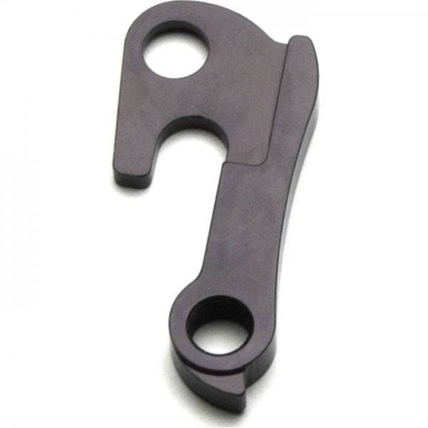 Wheels Manufacturing CNC machined derailleur hanger dropout for bike components, easy to replace and compatible with various bike frames.