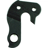 Wheels Manufacturing replaceable derailleur hanger with CNC machined dropout for bicycle components, showing detailed metal construction.