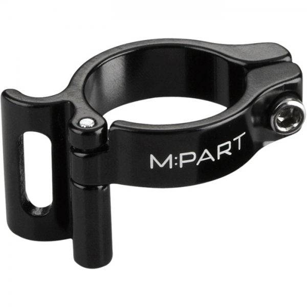 M Part front derailleur clamp for 34.9mm braze-on front mech adapter, durable bike component for precise gear shifting.