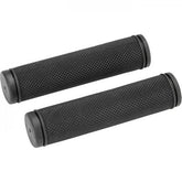 M Part youth bike grips with bar end plugs, featuring a comfortable, durable, and secure grip for bicycle handlebars.