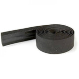 Profile Design padded shock-reducing black handlebar tape on a bicycle, offering durable, cushioned grip for comfortable riding.