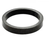 M Part carbon fibre headset spacer, 1-1/8 inch, 5mm thick, for bike steering upgrade, lightweight and durable cycling component.