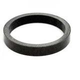 M Part carbon fibre headset spacer, 1-1/8 inch, 5mm thick, for bike steering upgrade, lightweight and durable cycling component.