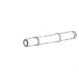 DT Swiss aluminum rear axle for single speed bikes, 135mm length with 15/56mm compatibility, shown in the image.