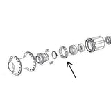 DT Swiss Needle Cage replacement for rear Onyx hub, genuine freehub component, designed for smooth hub operation.