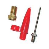 Weldtite football adaptor kit for bike rims, durable cycling component with various adapters for rim maintenance and repair.