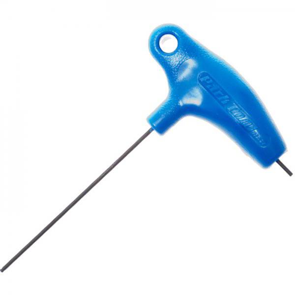 Park Tool PH-2 2mm P-handled hex wrench with Bondhus Balldriver tip for workshop use, featuring ergonomic grip and precision tip.
