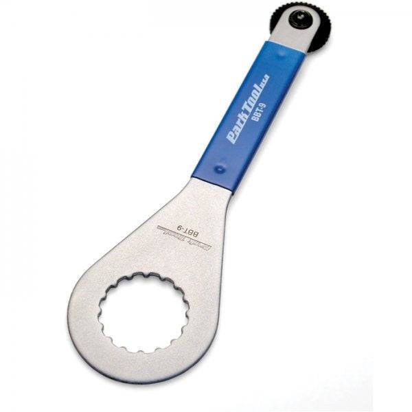 Park Tool BBT-9 external cup bottom bracket tool for Shimano HollowTech II bikes, used for workshop bike maintenance and repair.