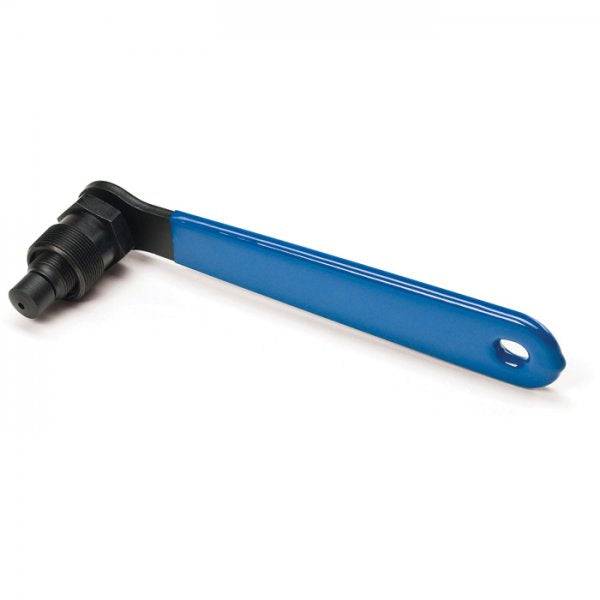 Park Tool CCP-22 cotterless crank puller for 22mm threaded and square tapered spindles, used in bike workshop maintenance.