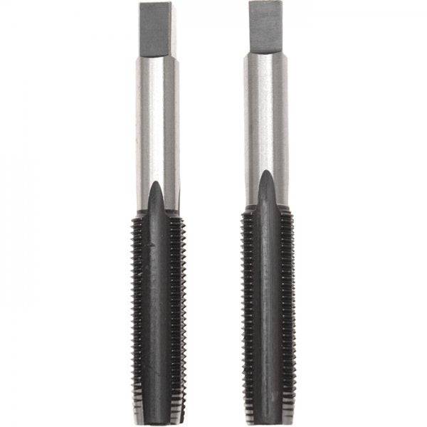 Park Tool TAP-3 pedal tap set with 1/2" left and right hand threads for bike maintenance, shown in a workshop setting.