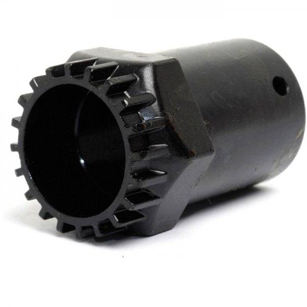 Shimano Workshop UN66 cartridge bottom bracket cup installation tool for socket drive, used for bicycle maintenance and repair.