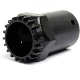Shimano Workshop UN66 cartridge bottom bracket cup installation tool for socket drive, used for bicycle maintenance and repair.
