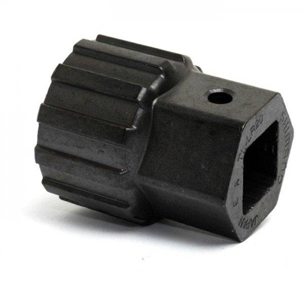 Shimano Workshop Saint oversized disc rotor lockring tool for precise bike maintenance and rotor installation.