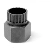 Park Tool FR-4 freewheel remover tool for Atom, Regina, Zeus, and Schwinn freewheels, shown in a workshop setting.