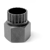 Park Tool FR-4 freewheel remover tool for Atom, Regina, Zeus, and Schwinn freewheels, shown in a workshop setting.