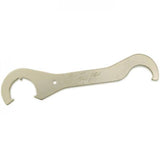 Park Tool HCW-5 double-sided bottom bracket lockring hook spanner tool for bicycle workshop maintenance, showing the tool's design and grips.