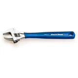 Park Tool PAW-12 12-inch adjustable wrench with vinyl handle and laser scale, ideal for bike maintenance and workshop use.