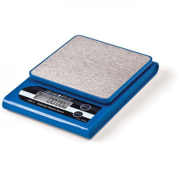 Park Tool DS-2 tabletop digital scale for precise workshop measurements, featuring a clear digital display and compact design.