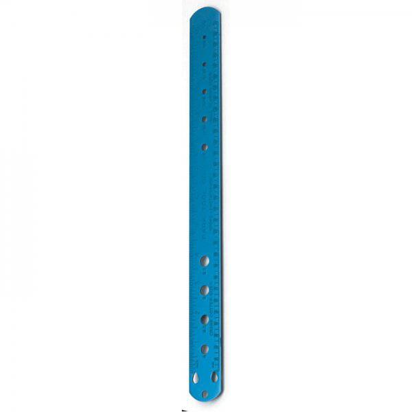 Park Tool SBC-1 workshop spoke, bearing, and cotter gauge for accurate bike measurement tools, showing the metal gauge with measurement markings.