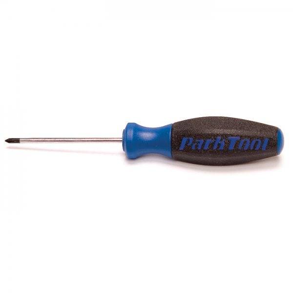 Park Tool SD-2 #2 Phillips screwdriver with dual density grip, designed for precise workshop screwdriving tasks.