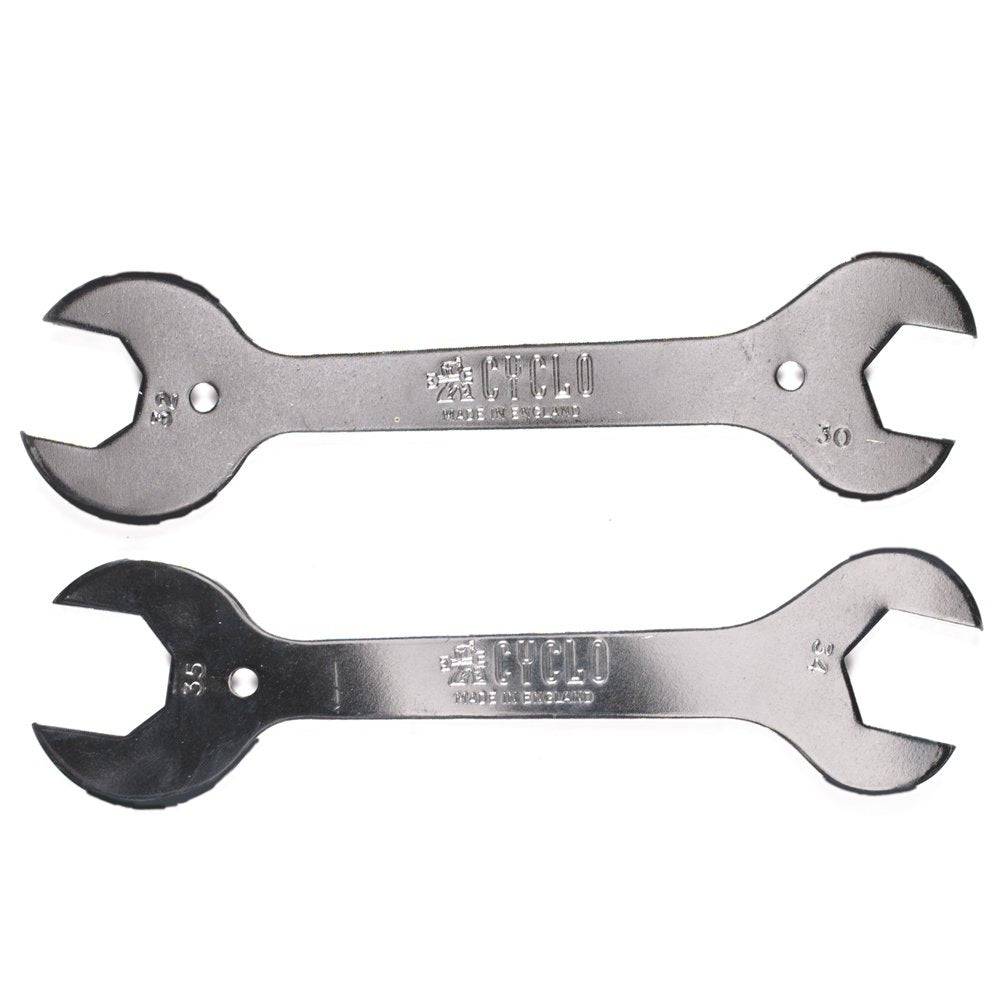 Cyclo Tools workshop bike repair spanner tool with 15mm pedal and 36mm oversize headset for bike maintenance and repairs.