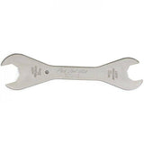 Park Tool HCW-15 headset wrench with 32mm and 36mm sizes for bicycle maintenance, shown in a workshop setting.
