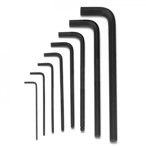 Park Tool HXS-1.2 professional hex wrench set with balldriver tips, includes 2mm to 10mm sizes for bike and workshop use.