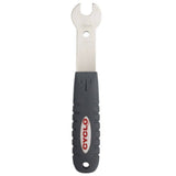 Cyclo Tools workshop 15mm pedal spanner tool for bike maintenance and pedal repair, showing the metal wrench with handle.